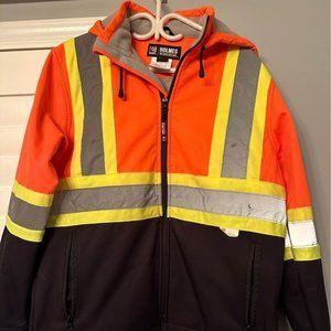 Holmes Workwear 3M Reflective Material Polyester Jacket- Size Medium